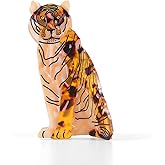 Tiger Design Hair Claw Clip,Animal Acetate Material Hair Accessory for Women Girls Gift, Tortoise Shell Pattern, 1.77 x 3.7 Inches