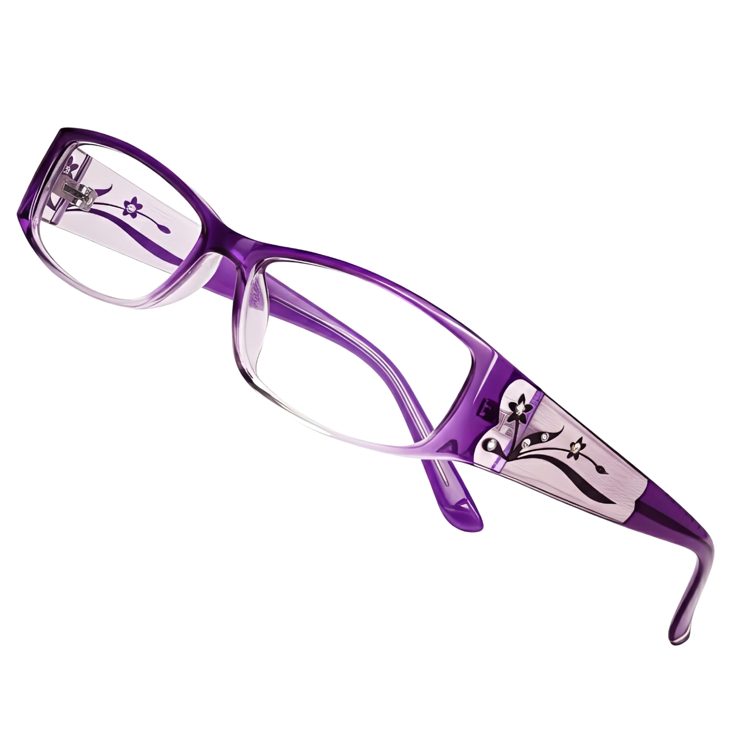 EYEBOGO Kaylee Fashion Reading Glasses for Women, Readers for Women, Ladies Classy Comfortable Cheaters (Purple, 3.50) — image 1