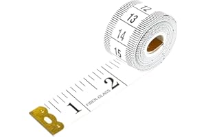 Body Measuring Tape 1.5m White Dual Sided Soft Tape Measure Ruler for Measuring Fabric Tailor and Sewing, 60inch