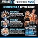 Prime X Testo Max- All Natural Free Testosterone Booster to Increase Sex Drive & Libido, Burn Fat, Build Lean Muscle, Improve Performance