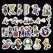 100pcs Super Mario Cartoon Stickers for Laptop Stickers Motorcycle Bicycle Skateboard Luggage Decal Graffiti Patches Waterproof Stickers for [No-Duplicate Sticker Pack]