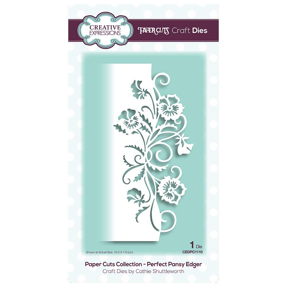 Paper Cuts - Perfect Pansy Edger - Craft Die, CEDPC1110