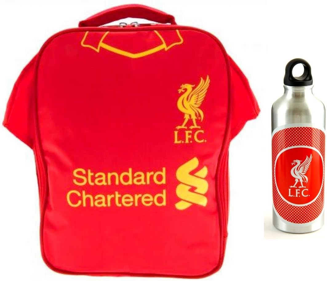 Liverpool FC Kit Lunch Lunch Bag/Box and Aluminium Bottle (500ml