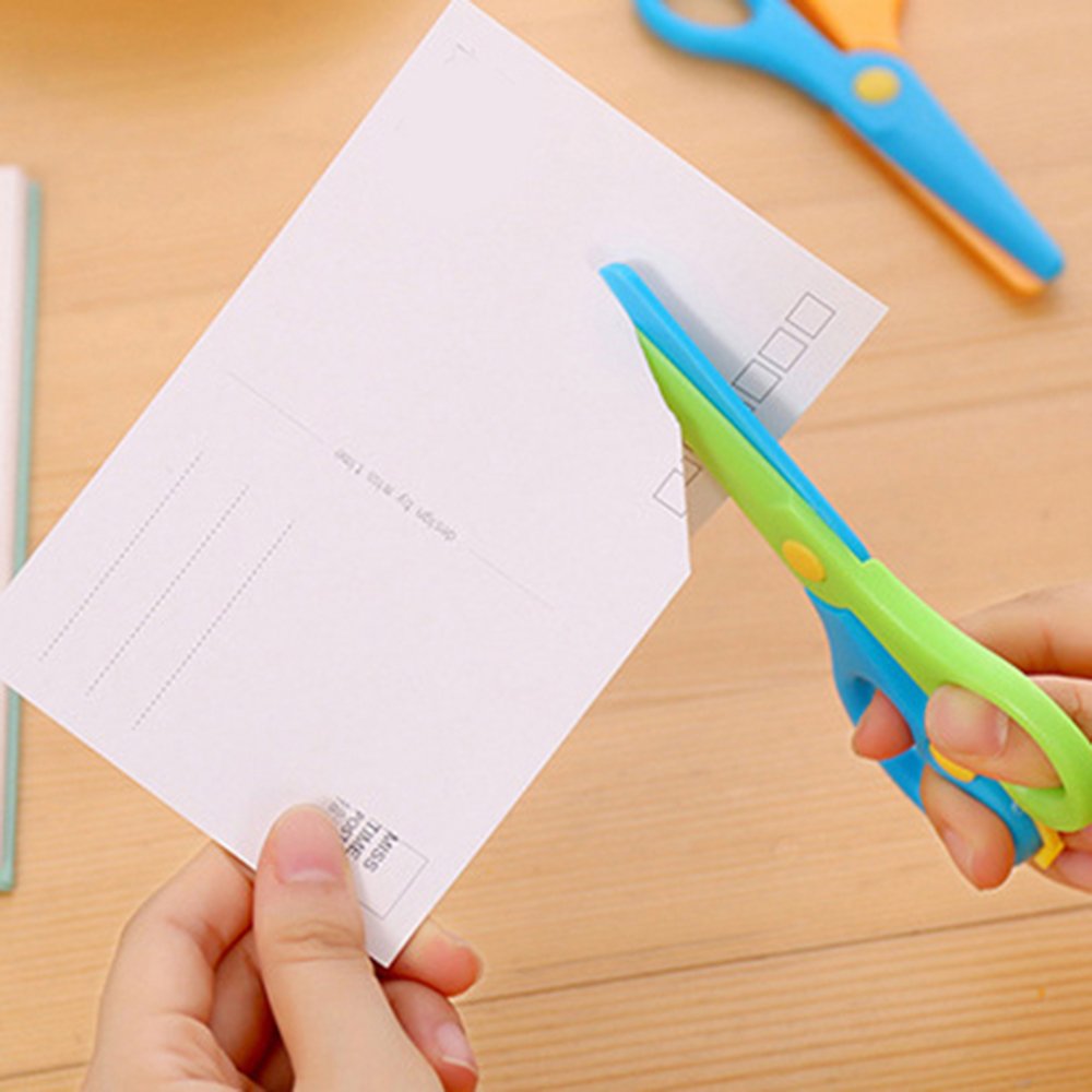 LoveInUSA 3 PCS Children Safety Scissors Set Preschool Training Scissors Art Craft Child-Safe Scissor Pre-School Training Scissors