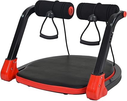 Amazon Com Abdominal Core Machine With Resistance Straps Exercise Crunch Roller Workout Fitness Abs Exercise Equipment Total Body Workout Home Gym For All Ages Abdominal Training Machine For Workout Weight Loss