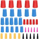 40PCS Silicone Rubber Stoppers, 8 Sizes High Temp Silicone Rubber Protective Tapered Plug Assortment Kit,Masking System Kit Perfect for Powder Coating, Painting, Anodizing, Plating &amp; Media Blasting