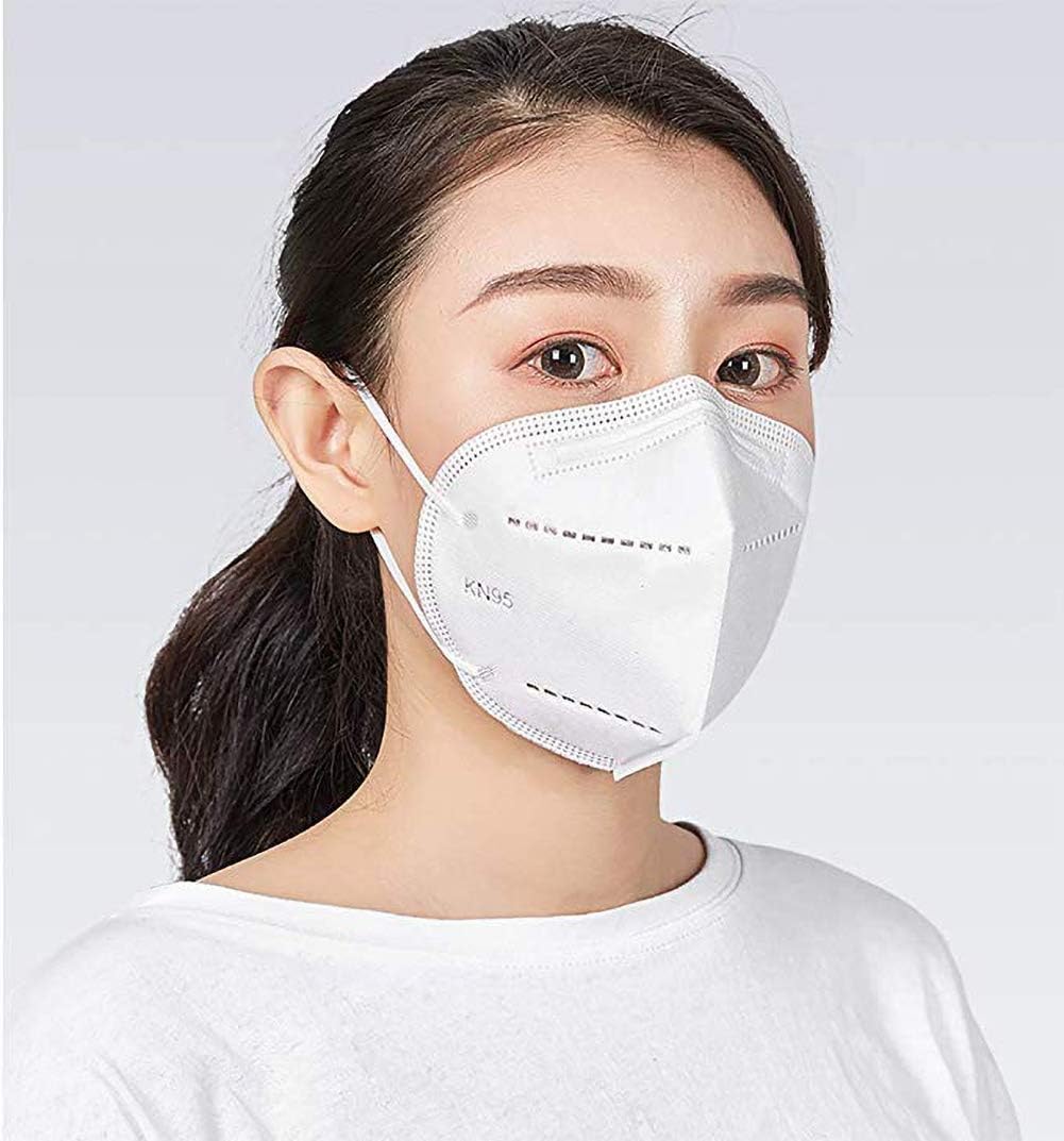 Anti-Pollution Mask N95 Mask Air Filter Mask Disposable Dust Mask with Adjustable Earhook Mask Suitable for Outdoor Sports Cycling Trips