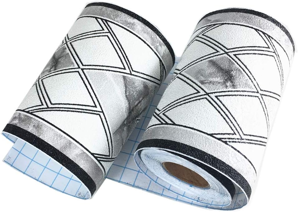 3D Decorative Floral Molding Waterproof Wallpaper Border Peel and Stick