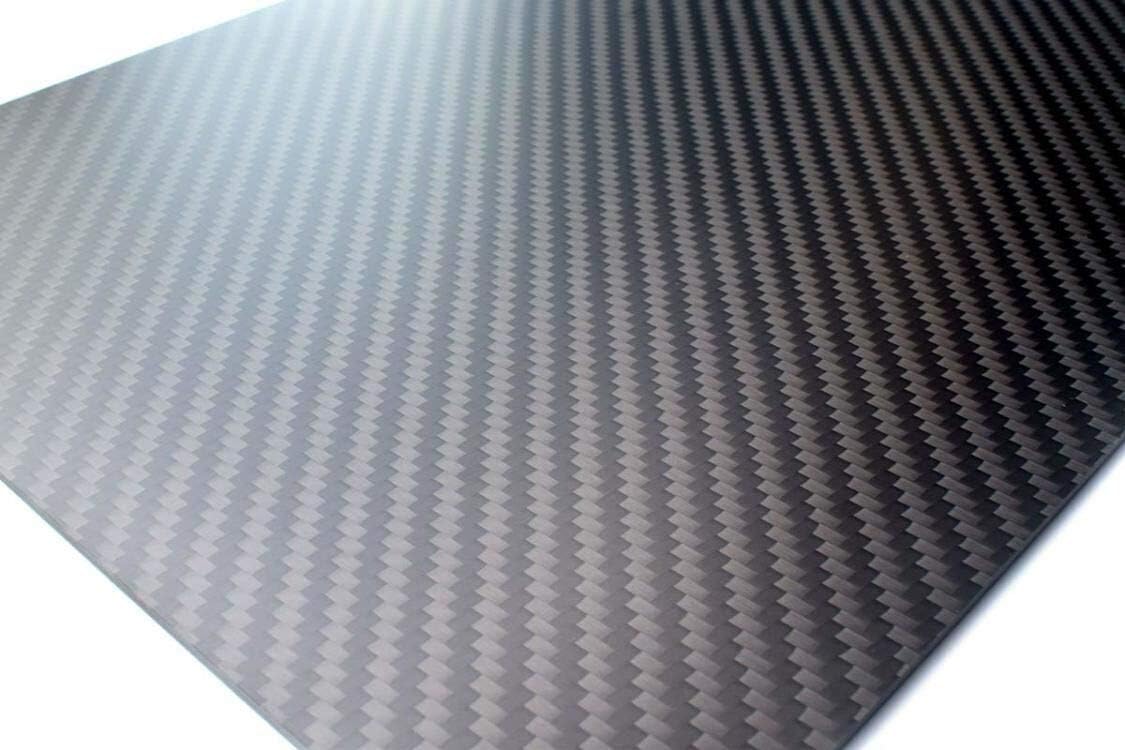 Flight Modal carbon fiber Sheet 2mmx300x500mm 100% Carbon Fiber Sheet Laminate Plate Panel 3K Twill Matte Finish