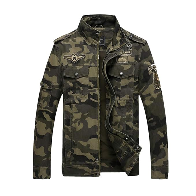 military jeans jacket