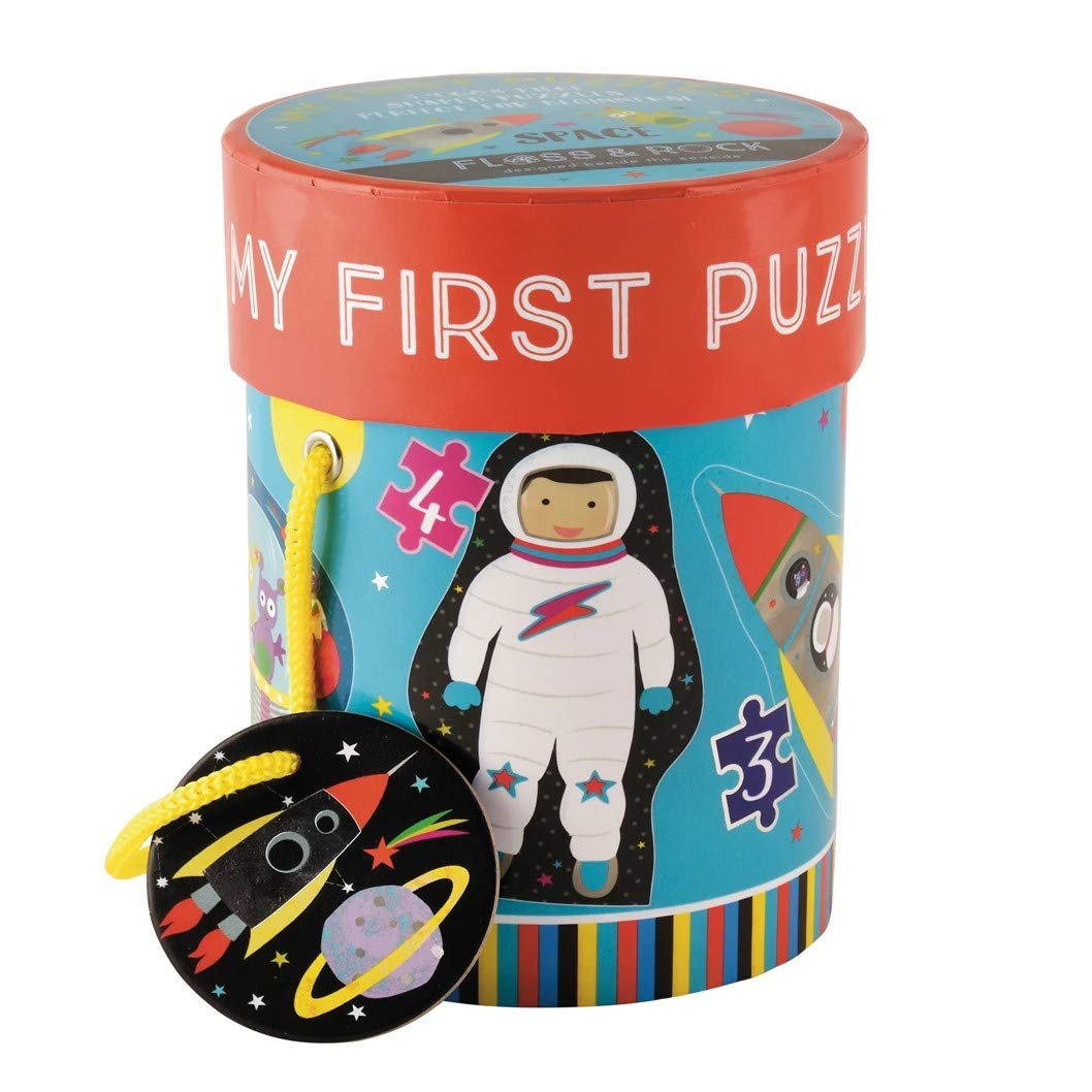 Floss & Rock My First Puzzles - 3, 4, 6 & 8 Jigsaws (Space)