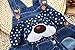 KIDSCOOL SPACE Baby Summer Cotton Denim 3D Cartoon Star Dog Soft Short Overalls,Blue,12-18 Months