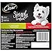 Cesar 1-Box Simply Crafted Adult Wet Dog Food Topper Variety Pack Chicken, Carrots, Potatoes & Peas, and Beef, Chicken, Purple Potatoes, Green Beans & Red Rice, (8) 1.3 oz Tubs