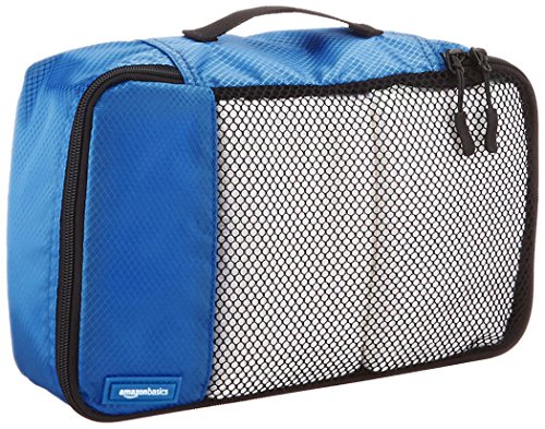 AmazonBasics 4 Piece Small Packing Travel Organizer Cubes Set - Blue - Thumbnail 5