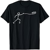 Funny Disc Golf Art for Men Women Stickman Disc Golf Lover T-Shirt