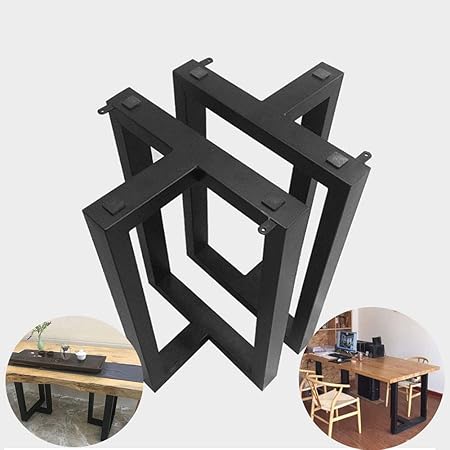 Mzsh Gambe Per Tavolo Da Pranzo In Ferro Acciaio