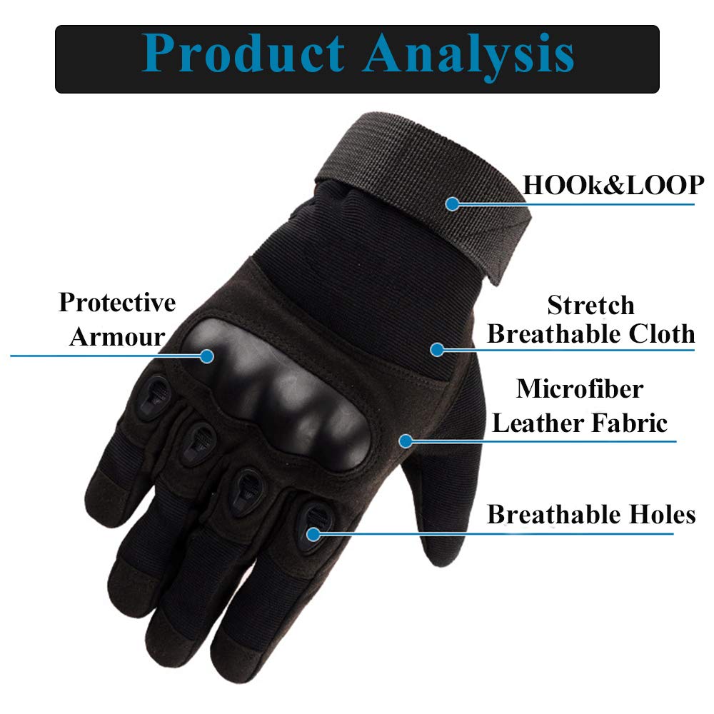 LucaSng universal breathable non-slip outdoor sports motorcycle gloves XL