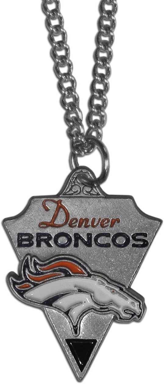 NFL Siskiyou Sports Fan Shop Denver Broncos Classic Chain Necklace 22 inch Team Color : Sports Fan Necklaces : Sports & Outdoors
