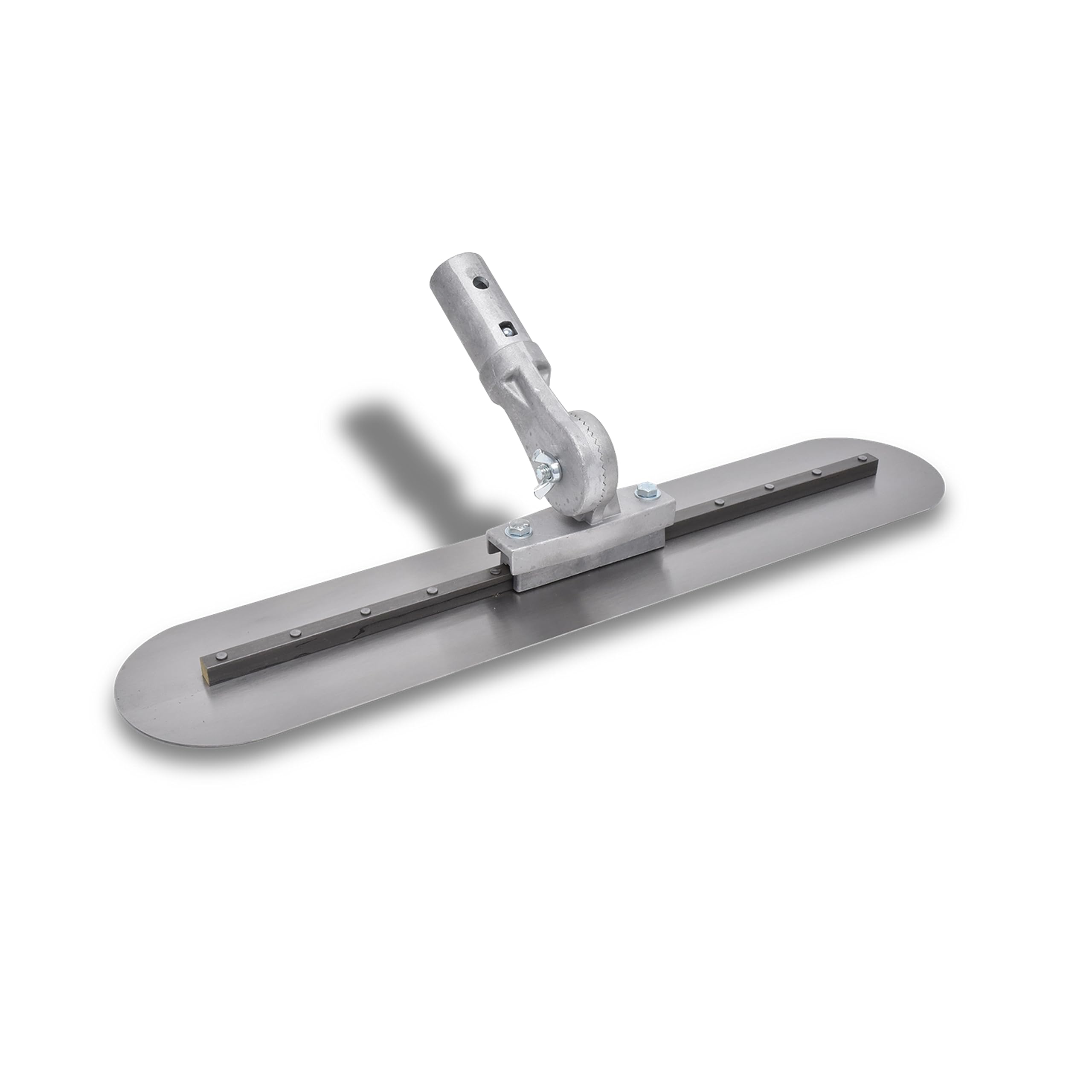 Marshalltown Floor Smoother, Screed Smoother, Patch Including Adjustable Push Button Tilt Joint with Rounded Ends, Made of Carbon Steel, Size of Smoother: 762 x 127 mm