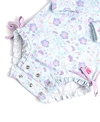 RuffleButts Fairytale Garden Long Sleeve One Piece