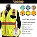KwikSafety - Charlotte, NC - CLASSIC SUPREME Safety Vest [10 Pockets] Class 2 ANSI OSHA High Visibility Reflective Heavy Duty Mesh Hi Vis Work Gear/Yellow, Black, Orange XL
