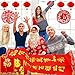 32pcs Chinese Couplets, Angela&Alex 2020 Chinese New Year Decorations Spring Festival Including Chun Lian/ Red Lantern/ Wall Stickers/ Red Envelope/ Chinese FU Sticker for Home Party Decor