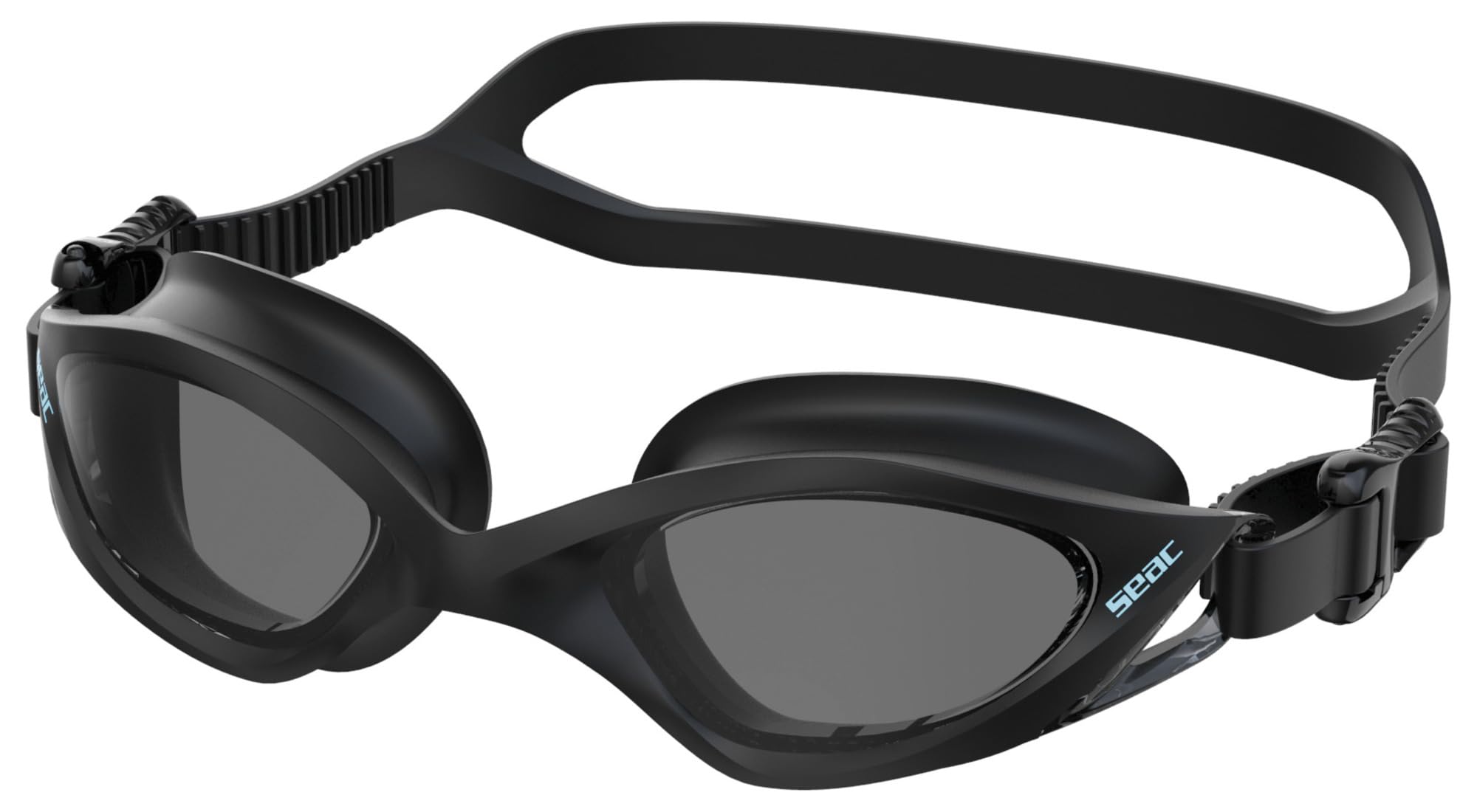 SEAC VIPER, anti-fog and anti-scratch swimming goggles for high-level performance, men and women, black