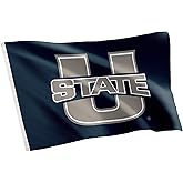 Desert Cactus Utah State University USU Flag - 3 x 5 Feet Aggies Banner, Indoor/Outdoor Durable Fabric, 100% Polyester Design (Style 1a)