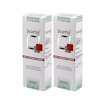 Atrimed Scurfol Anti-Dandruff Shampoo, Pack of 2, 200ml