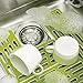 Joseph Joseph SinkSaver Adjustable Sink Protector Mat Two Grid Sections Fits Different Drain Positions Non-Slip, Green