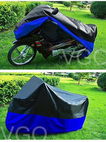 Motorcycle Cover For Kawasaki ZX10R 2006 UV Dust Protector M Black Blue