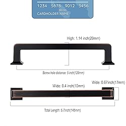 9BUILD 5 Inch 10 Pack Oil Rubbed Bronze Cabinet