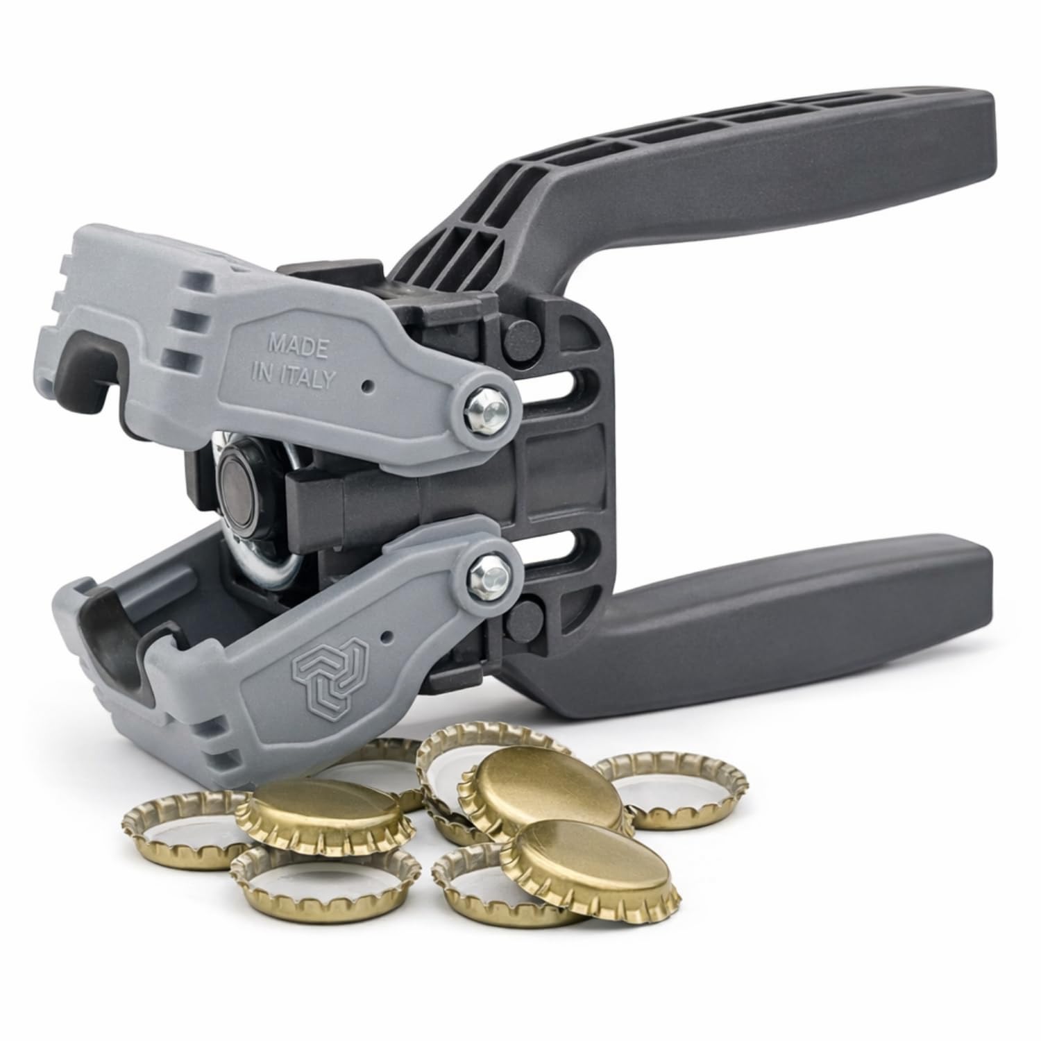 VIRSUS 1 Manual Capping Machine 2 Kelly Levers for Crown Caps Ø 26 mm Ferrari Wine Bottles + 100 Crown Caps Diameter 26 mm