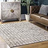 nuLOOM Clea Modern Tiles Runner Rug, 2' x 6', Gray