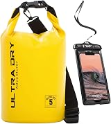 Ultra Dry Adventurer Premium 5 L Waterproof Dry Bag with Phone Case Yellow