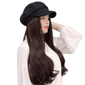 long hair bucket hat
