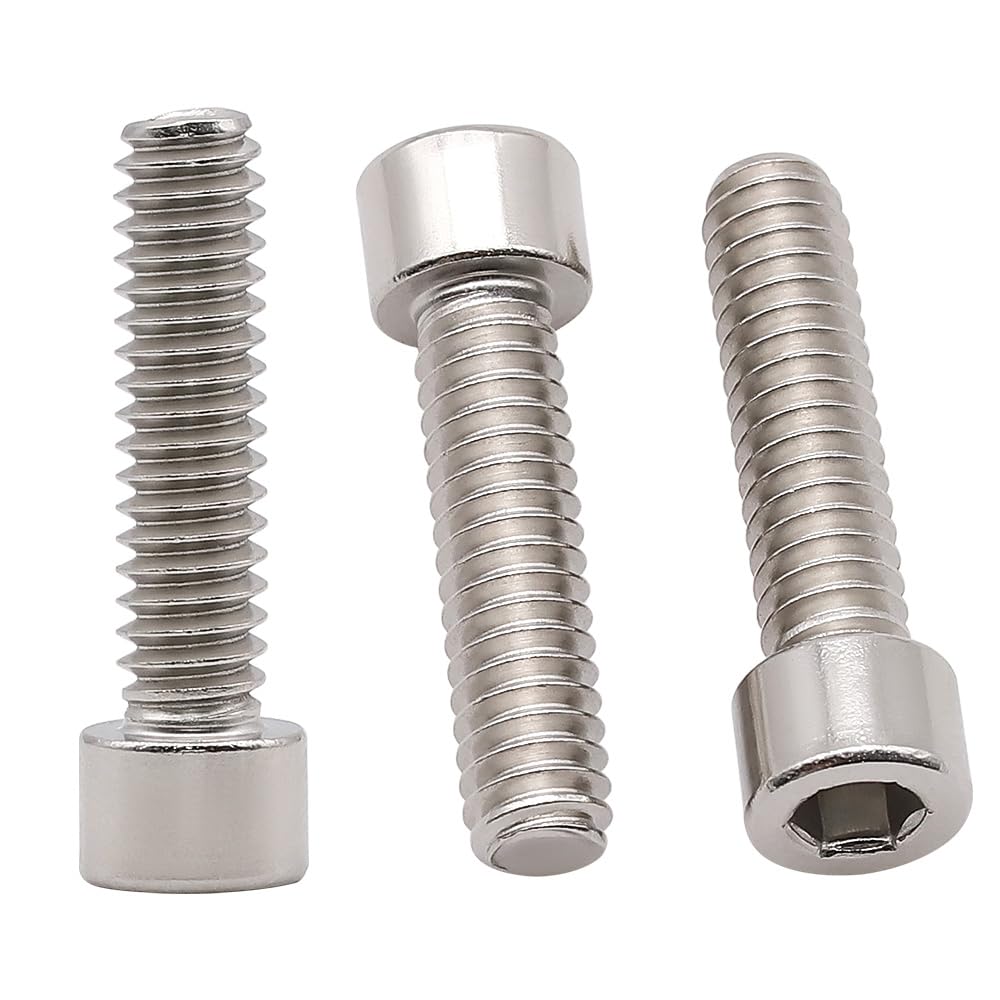 Photo 1 of #4-40 x 5/8 (100 Pack) Stainless Steel Hex Socket Head Cap Screws, Stainless Steel 304 (18-8), Full Thread, Coarse Thread UNC, No Knurling Cap Head