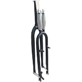AUTES 26" Springer Fork 1" Threaded,Cruiser Chopper Bike Dual Spring Classical Fork