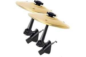 WGSWX 2 Pack Car Cymbal Air Vent, Clip-On Mini Drum Crash Cymbal, Car Symbol Drum for Music Lovers & Drummers, Universal Fit 