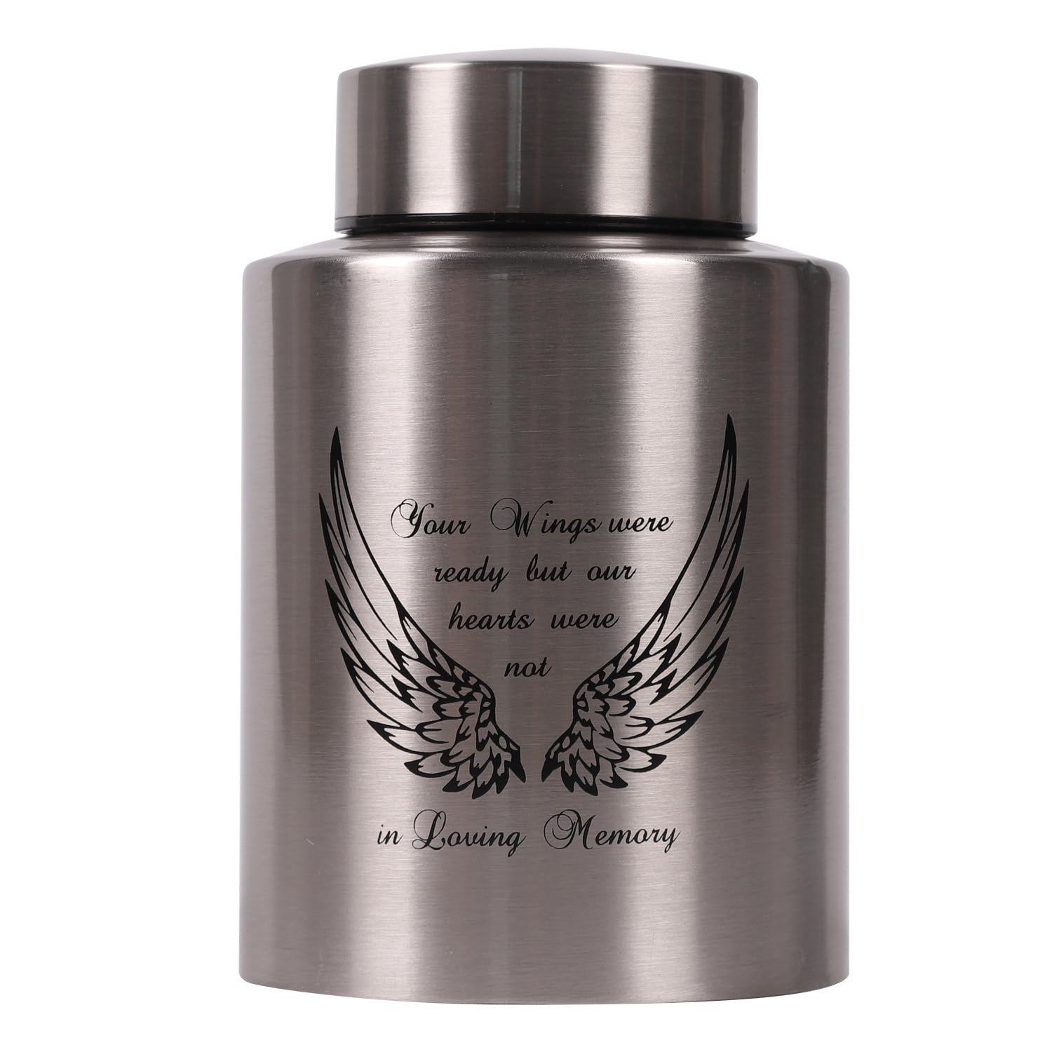 Angel Wings Medium Keepsake Urns for Human Ashes (Silver Wings) — image 1