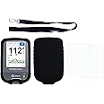 Premium Silicone Protective Cover Set (Screen Protector + Lanyard + Lanyard Patch) for Freestyle Libre 3/ Freestyle Libre 2 (Continuous Glucose Monitor) (Black)