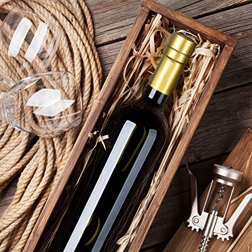 50 Packs Black Plastic Wine Bottle Cork Tops Stopper and 50 Packs Gold