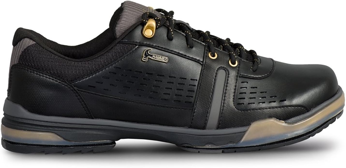 Hammer Mens Boss Performance Bowling Shoes Black/Gold Wide Amazon.ca