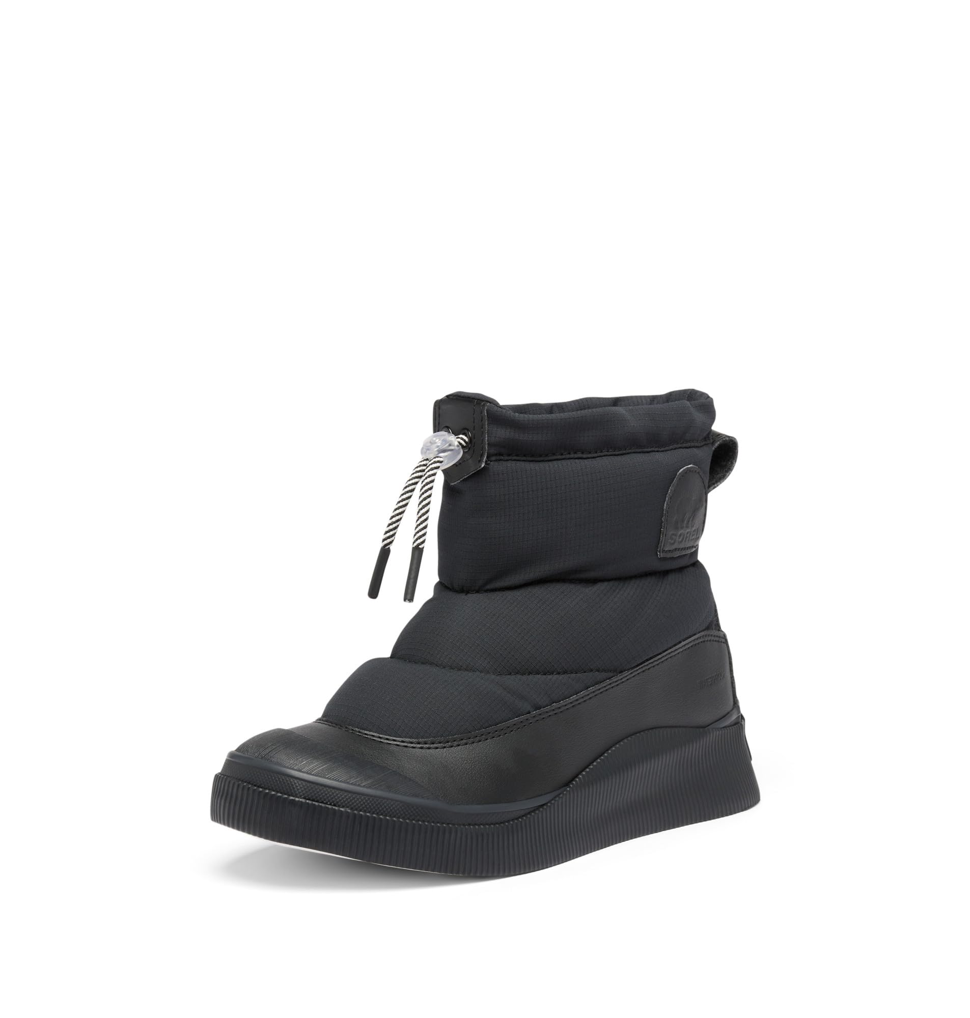 Sorel Women’s Out N About IV Puffy Waterproof Boot, Black/Chalk, 5.5