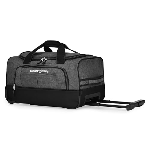 Pacific Gear Wheeled Rolling Duffel Bag, Durable Design