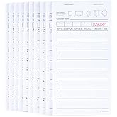 DGBDPACK Guest Check Pads EP-3616WP-1 (10 Pads), Total 500 Sheets White Waitress Notepad, Server Order Pads for Restaurant