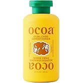 OCOA Beauty Curl Care Conditioner with Sunflower & Avocado Oil, Aloe, Moisturizes, Detangles, and Restores for Wavy, Curly, Dry & Damaged Hair, 10 fl oz