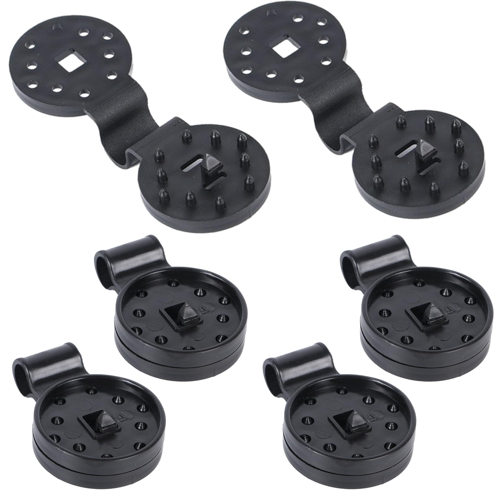 40Pcs Garden Shade Cloth Plastic Clips Greenhouse Film Shade Netting Black Clips Portable Round External Shade Net Hook Clips for Garden Netting Shade Netting