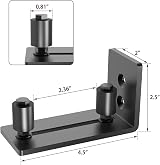 Signstek 152CM 5FT Sliding Barn Door Hardware Kit I Shape Hanger Closet Rail view 5