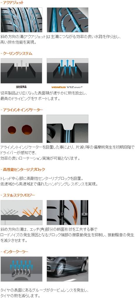 Amazon ハンコック Hankook Ventus V12 Evo2 K1 225 45r19 96y Xl タイヤ 車 バイク